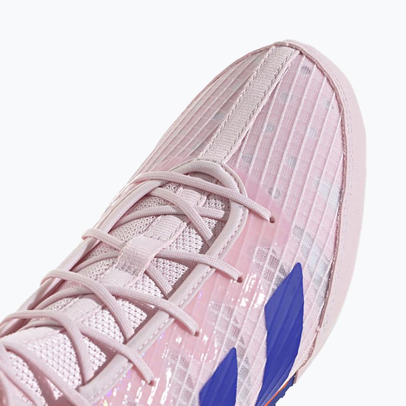 Scarpe da boxe adidas Box Hog 4 quasi rosa/blu chiaro/arancio d'impatto 9
