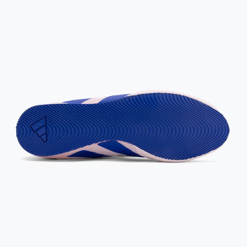 Scarpe da boxe adidas Box Hog 4 quasi rosa/blu chiaro/arancio d'impatto 4
