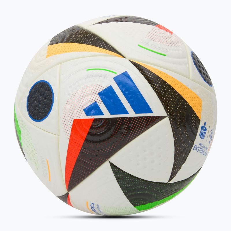 Pallone da calcio adidas Ekstraklasa Pro calcio bianco / nero / blu bagliore dimensioni 5