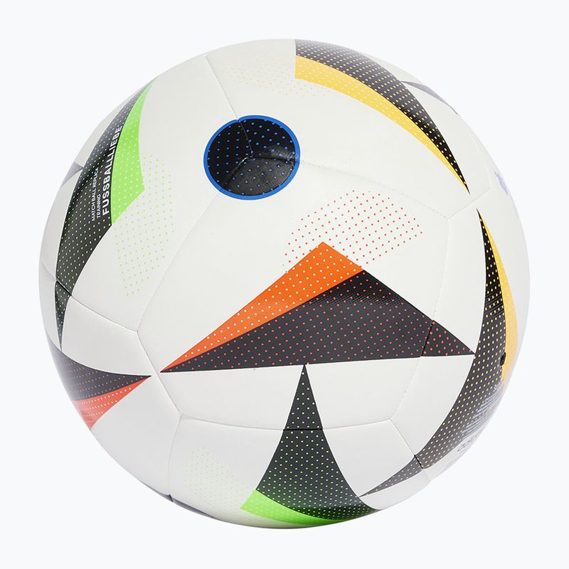 Pallone da calcio adidas Ekstraklasa formazione calcio bianco / nero / blu bagliore dimensioni 4 2