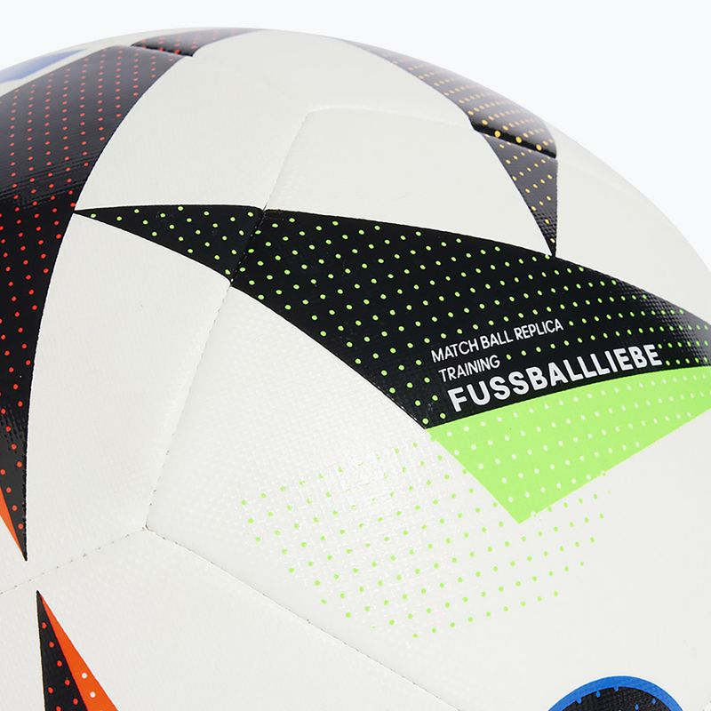 Pallone da calcio adidas Ekstraklasa formazione calcio bianco / nero / blu bagliore dimensioni 4 3