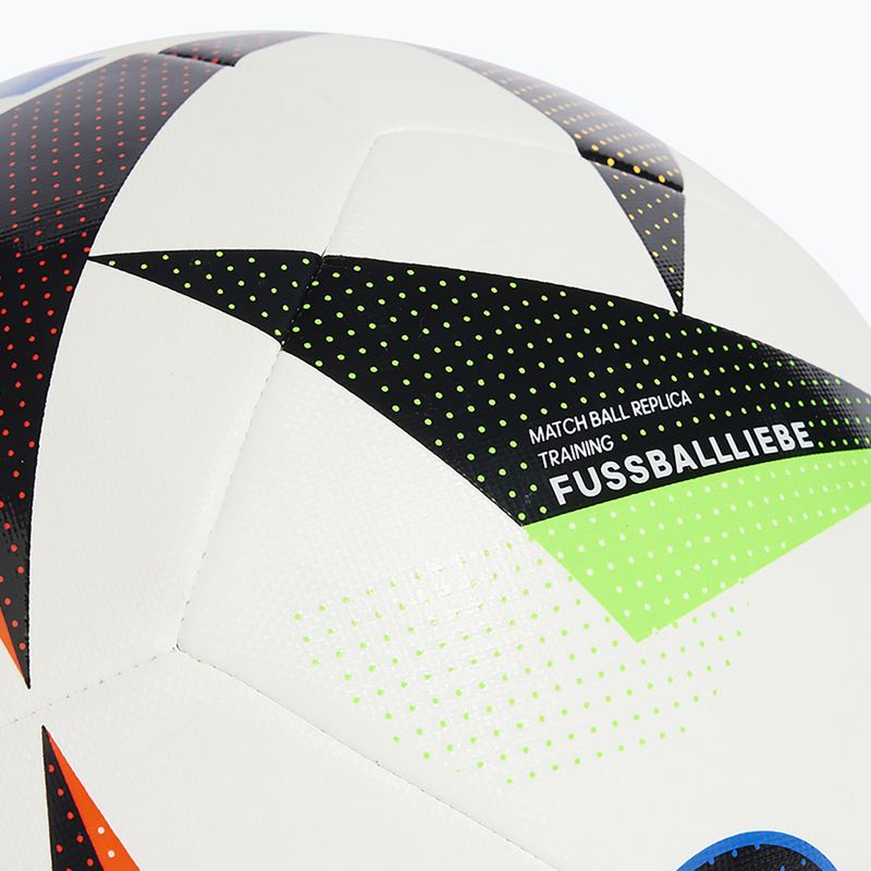 Pallone da calcio adidas Ekstraklasa formazione calcio bianco / nero / blu bagliore dimensioni 5 3