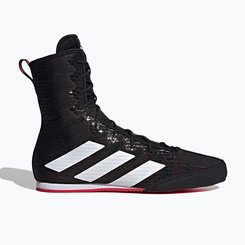 adidas Box Hog 4 nucleo nero / nuvola bianca / rubino puro scarpe da boxe 3