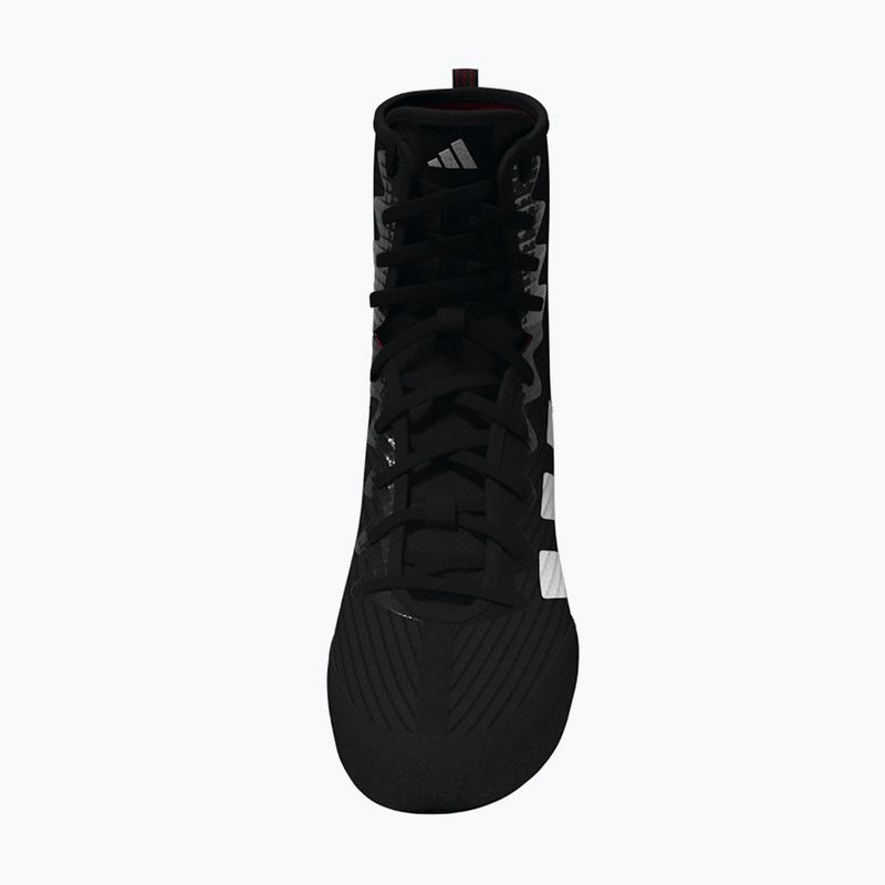 adidas Box Hog 4 nucleo nero / nuvola bianca / rubino puro scarpe da boxe 5