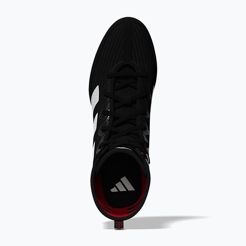 adidas Box Hog 4 nucleo nero / nuvola bianca / rubino puro scarpe da boxe 7