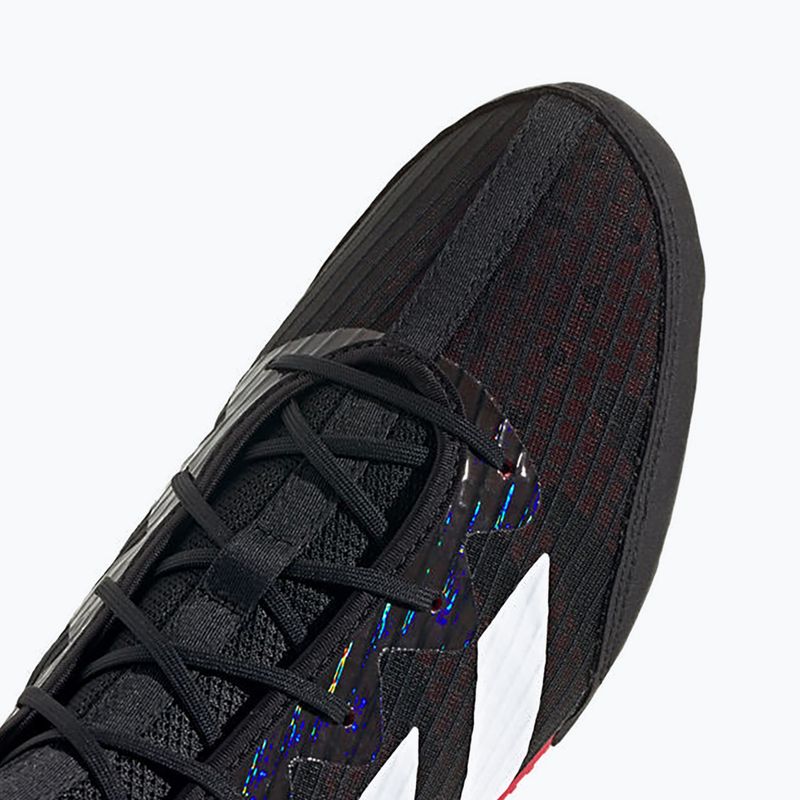 adidas Box Hog 4 nucleo nero / nuvola bianca / rubino puro scarpe da boxe 9