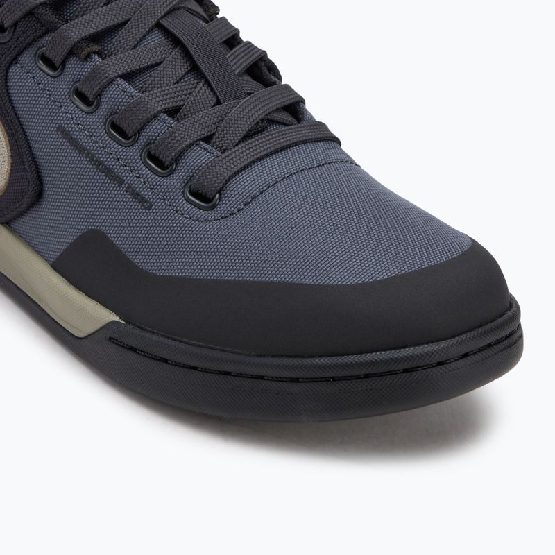 Scarpe da ciclismo uomo piattaforma adidas FIVE TEN Freerider Pro Canvas grey six/silver pebble/nero 7