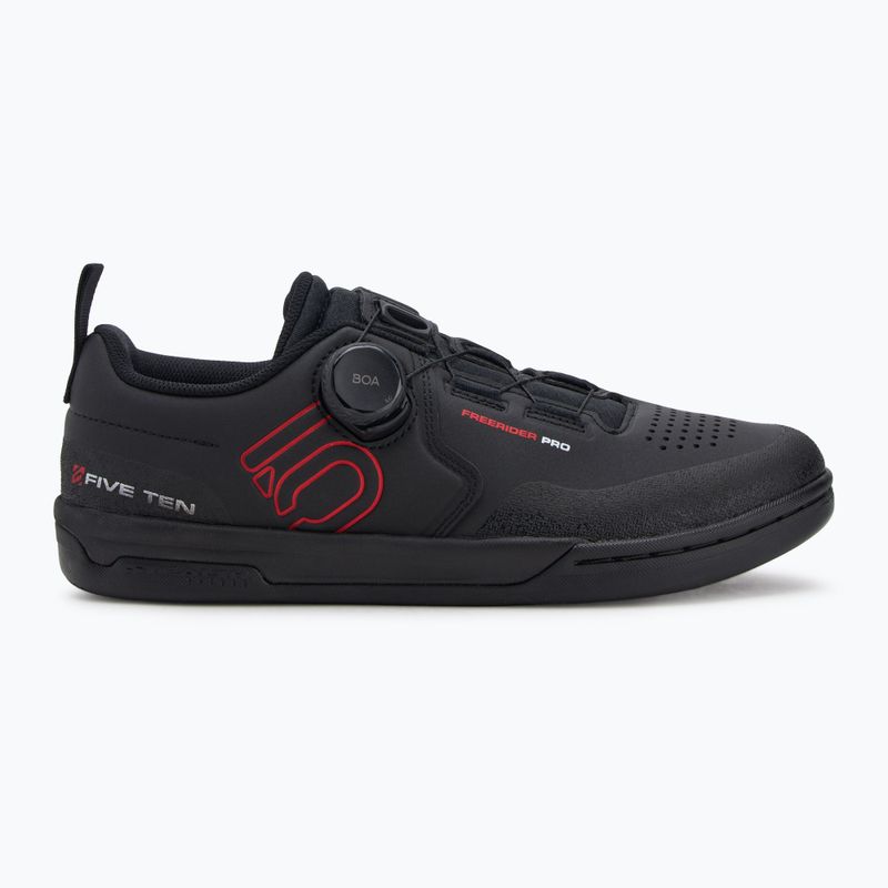 Uomo adidas FIVE TEN Freerider Pro Boa nucleo nero / rosso / bianco nuvola piattaforma scarpe da ciclismo 2