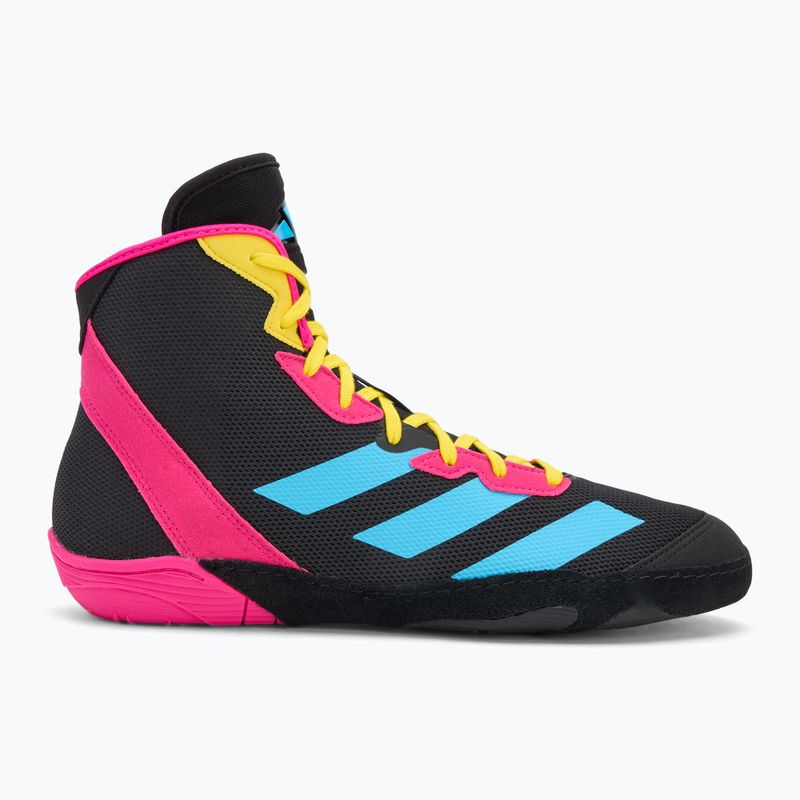 Scarpe da boxe adidas Adizero black/signal cyan/shock pink 2