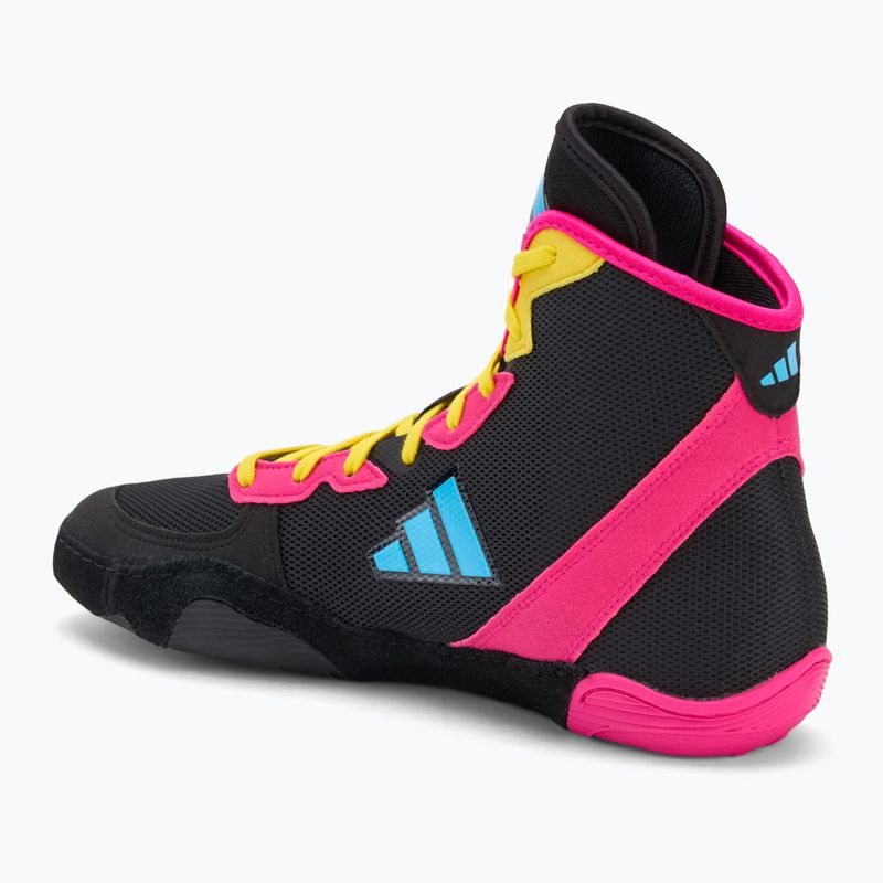 Scarpe da boxe adidas Adizero black/signal cyan/shock pink 3
