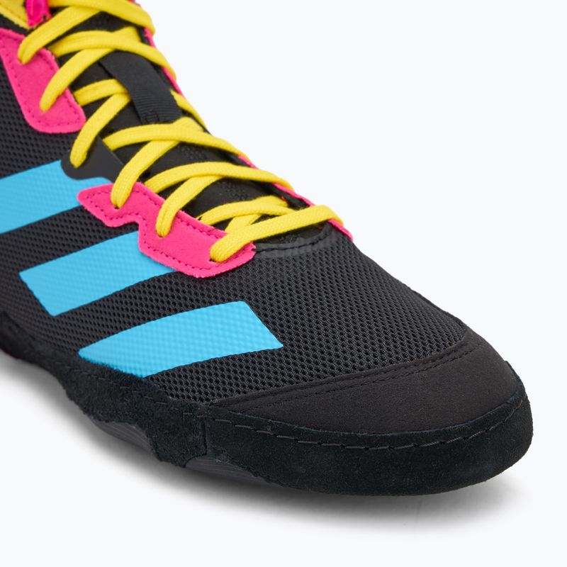 Scarpe da boxe adidas Adizero black/signal cyan/shock pink 7