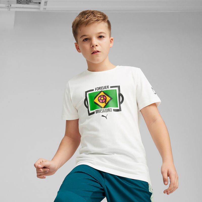 Maglia da calcio per bambini PUMA Neymar Jr Tee puma bianco 3