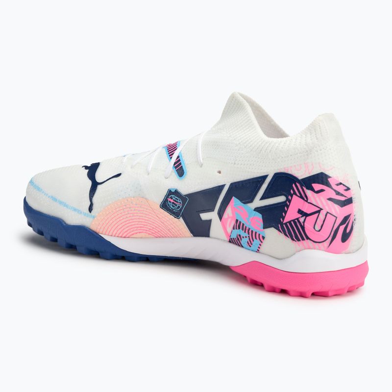 PUMA Future 7 Match Vol. Up TT scarpe da calcio bianco/blu/rosa velenosa/melone frizzante/bluemazing 3