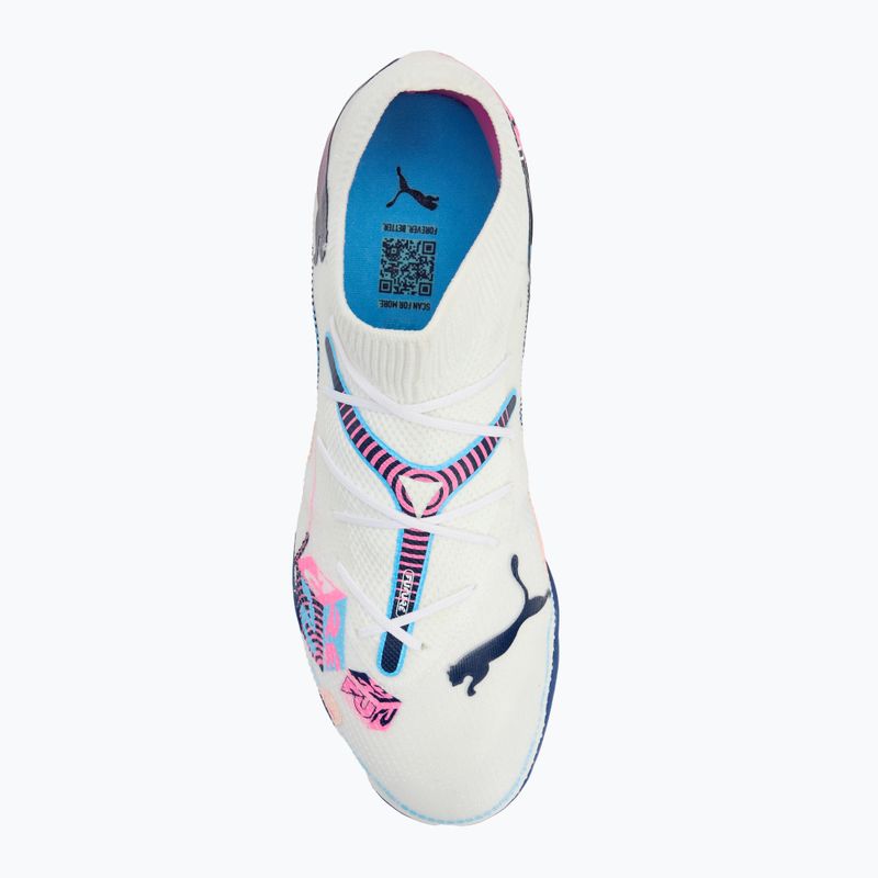 PUMA Future 7 Match Vol. Up TT scarpe da calcio bianco/blu/rosa velenosa/melone frizzante/bluemazing 5