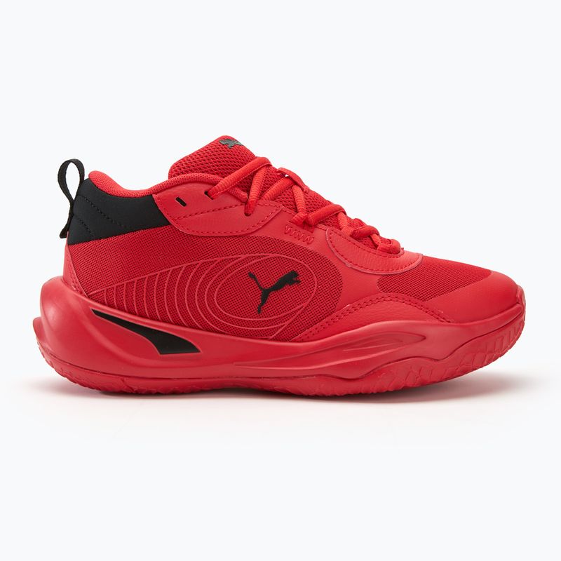 PUMA Playmaker Pro JR scarpe da basket per bambini per tutti i tempi rosso/puma nero 2