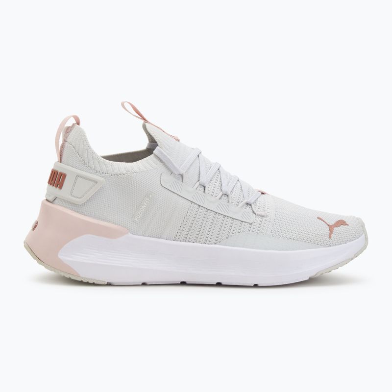 Scarpe da corsa donna PUMA Softride Symmetry Fuzion Feather grigio/mauve mist/rose gold 2