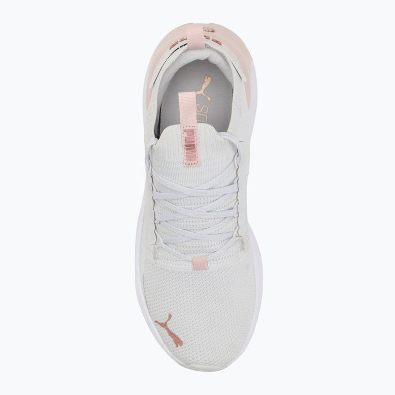 Scarpe da corsa donna PUMA Softride Symmetry Fuzion Feather grigio/mauve mist/rose gold 5