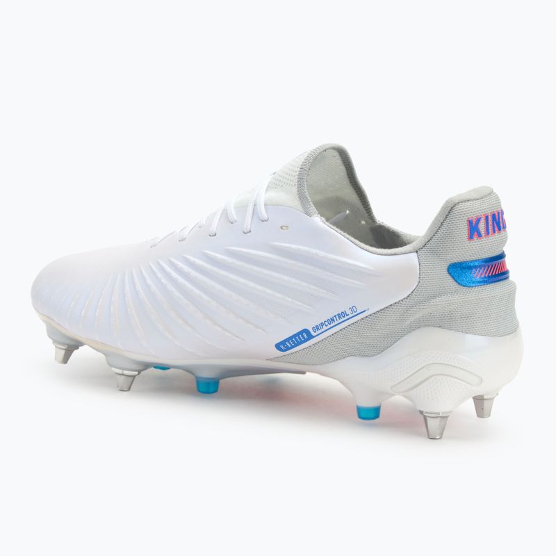 PUMA King Ultimate MxSG scarpe da calcio da uomo puma bianco/bluemazing/grigio chiaro/tramonto 3