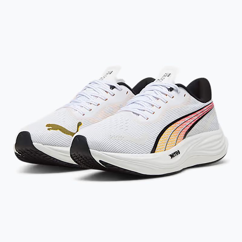 Scarpe da corsa da uomo PUMA Velocity Nitro 3 puma bianco/flusso solare 8