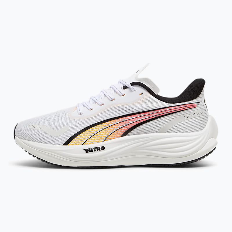 Scarpe da corsa da uomo PUMA Velocity Nitro 3 puma bianco/flusso solare 9