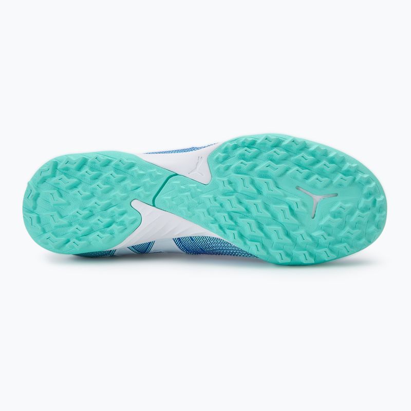 PUMA Future 7 Match TT + Mid Jr scarpe da calcio bluemazing/puma white/electric peppermint 4