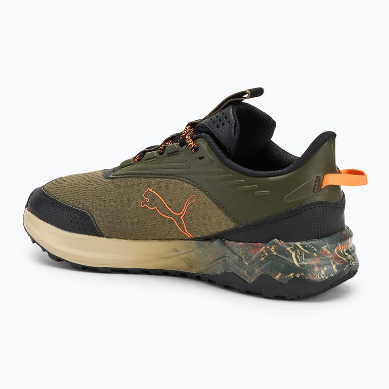 Scarpe da corsa da uomo PUMA Extend Lite Trail landslide oliva scura/puma nero 3
