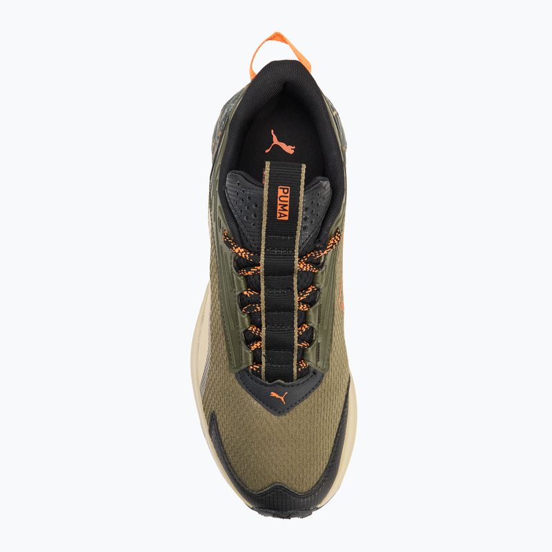 Scarpe da corsa da uomo PUMA Extend Lite Trail landslide oliva scura/puma nero 5