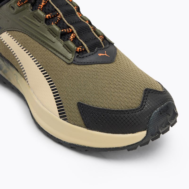 Scarpe da corsa da uomo PUMA Extend Lite Trail landslide oliva scura/puma nero 7