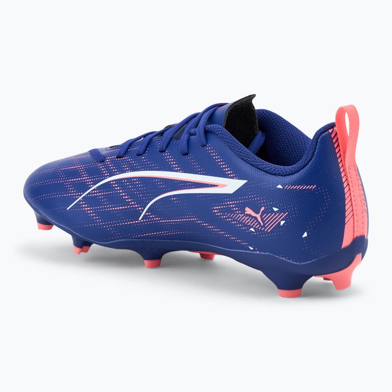 Scarpe da calcio PUMA Ultra 5 Play FG/AG Jr da bambino lapislazzuli/puma bianco/tramonto 3