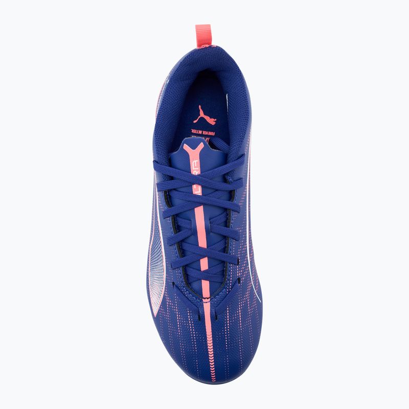 Scarpe da calcio PUMA Ultra 5 Play FG/AG Jr da bambino lapislazzuli/puma bianco/tramonto 5