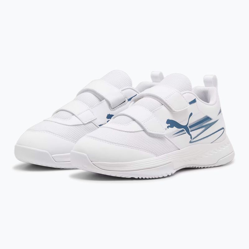 Scarpe sportive indoor per bambini PUMA Varion II V Jr puma bianco/blu horizon 8