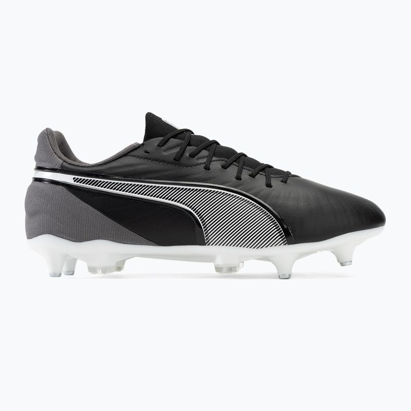 PUMA King Match MxSG scarpe da calcio uomo puma nero/puma bianco/grigio scuro freddo 2