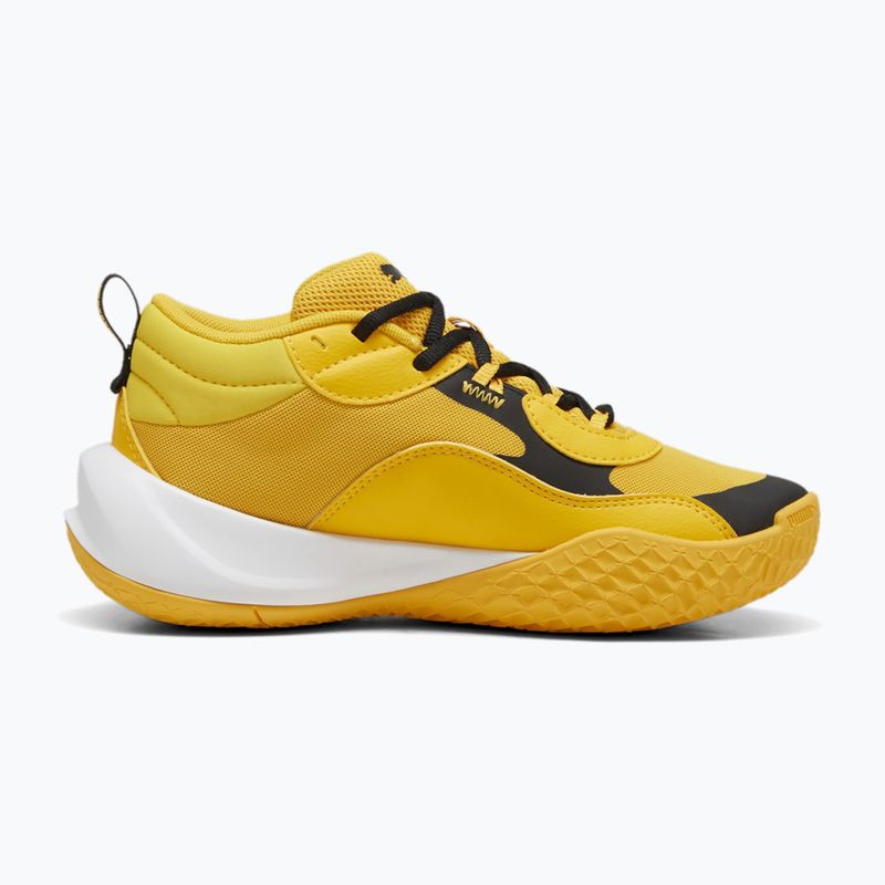 PUMA Playmaker Pro JR scarpe da basket per bambini yellow sizzle/puma blackl 10