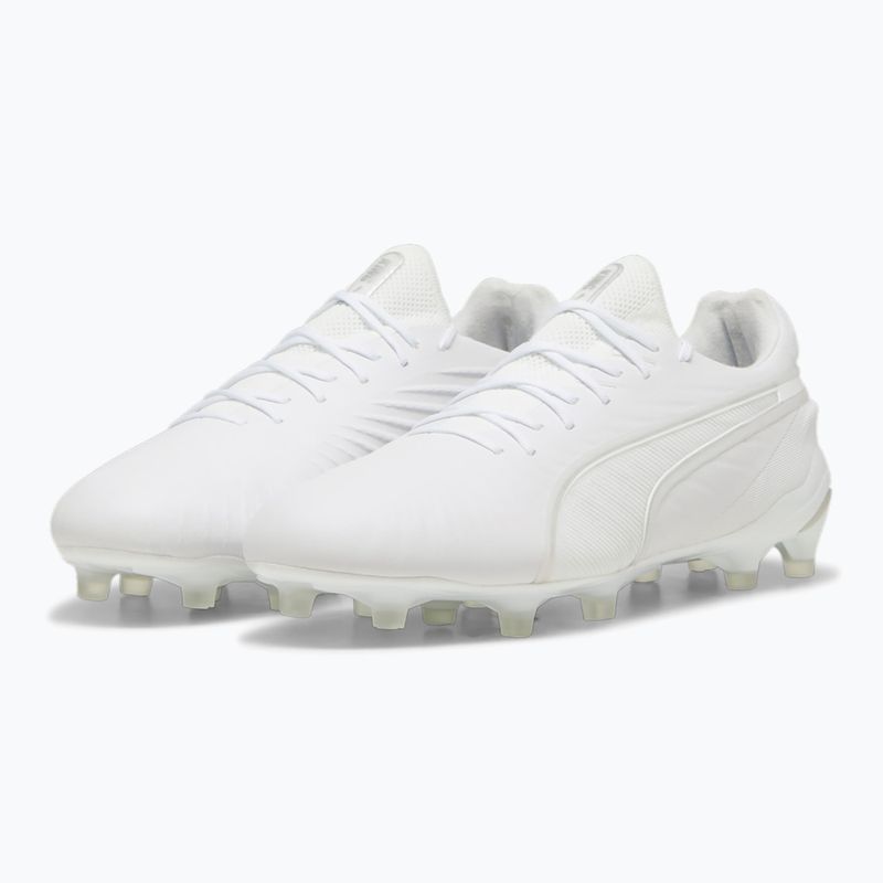 PUMA King Ultimate FG/AG scarpe da calcio puma bianco/puma argento 8