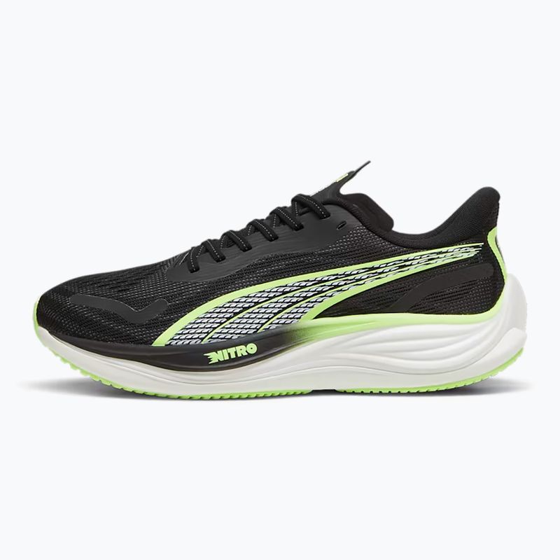 Scarpe da corsa uomo PUMA Velocity Nitro 3 puma nero/mela frizzante 9