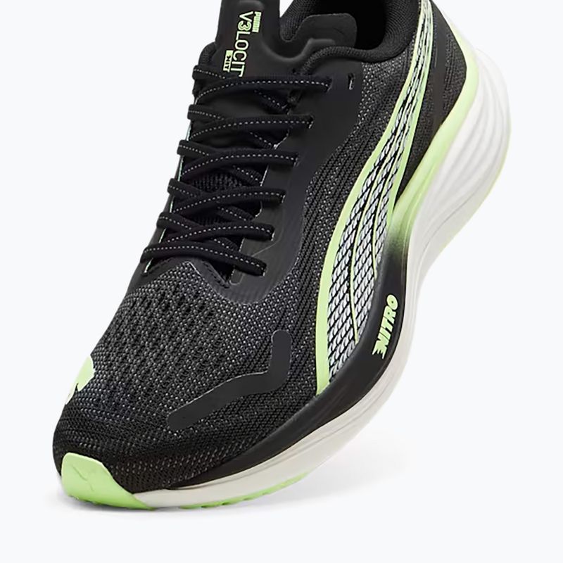 Scarpe da corsa uomo PUMA Velocity Nitro 3 puma nero/mela frizzante 12