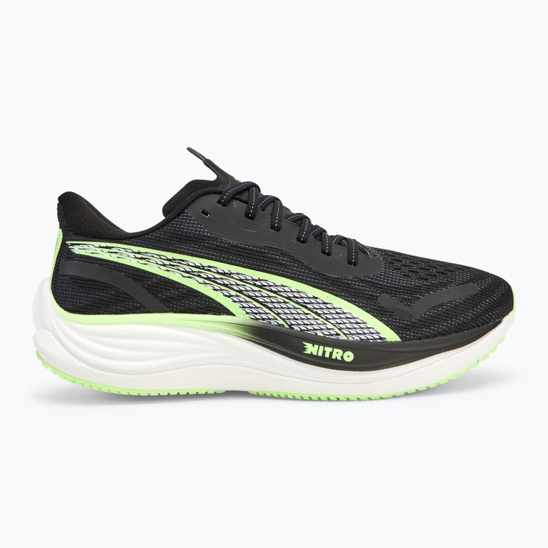 Scarpe da corsa uomo PUMA Velocity Nitro 3 puma nero/mela frizzante 2