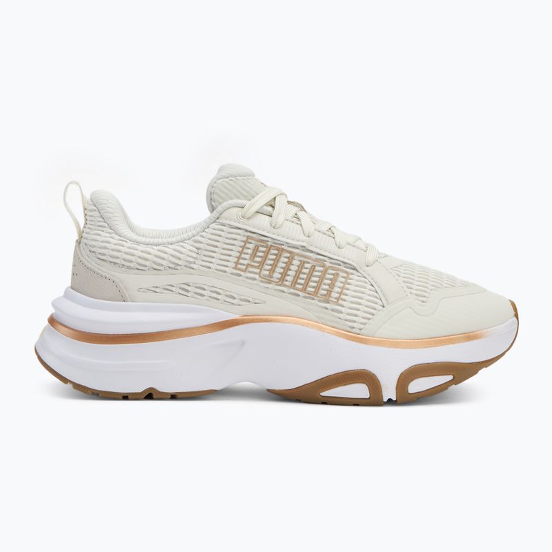 Scarpe da corsa da donna PUMA Softride Divine grigio vapore/puma oro 2