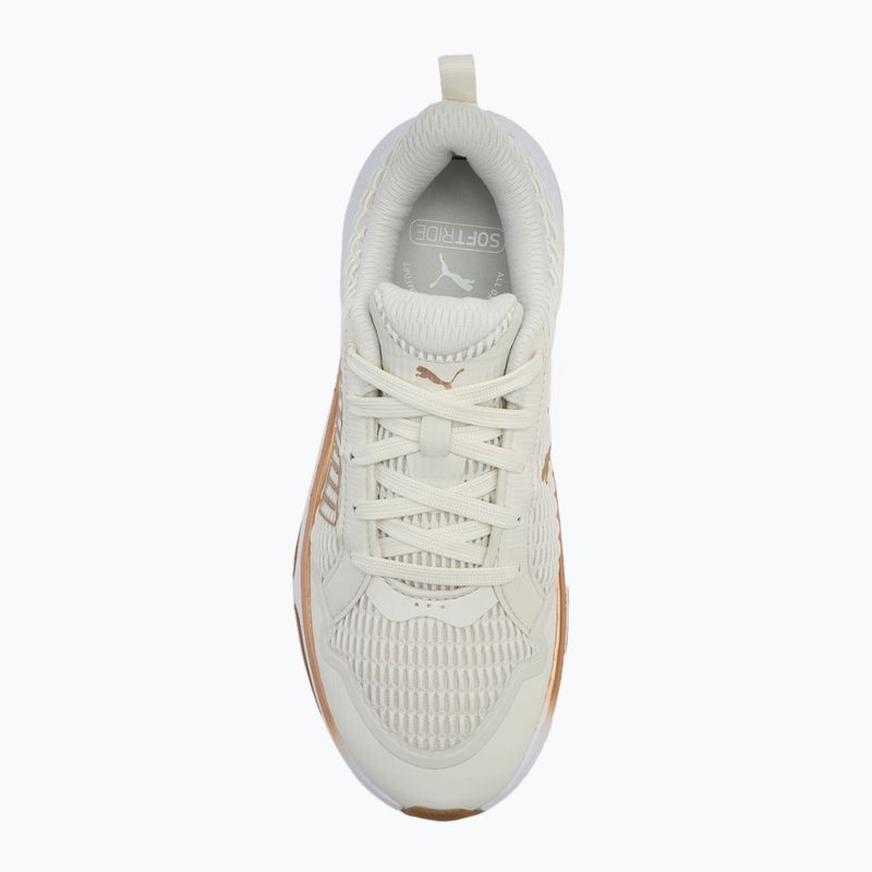 Scarpe da corsa da donna PUMA Softride Divine grigio vapore/puma oro 5