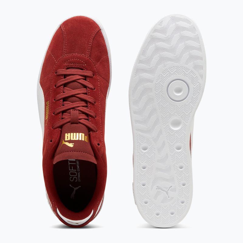 Scarpe PUMA Club II rosso intenso/puma bianco/puma oro 10