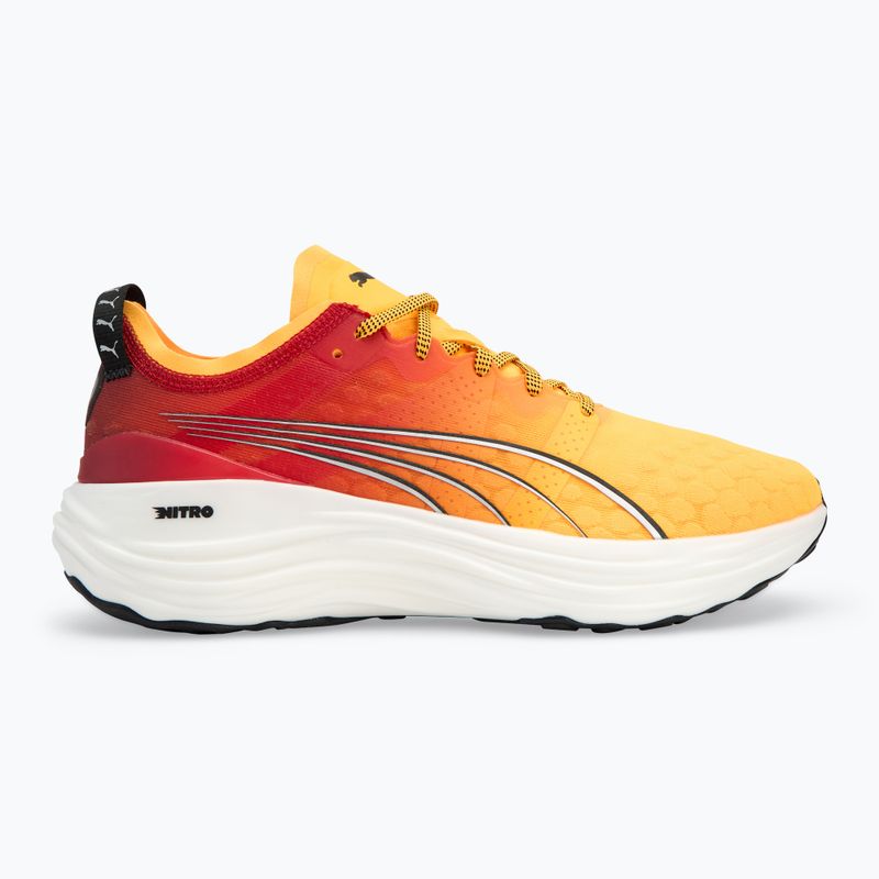 Scarpe da corsa da uomo PUMA ForeverRun Nitro Fade sun stream/sunset glow/puma bianco 2