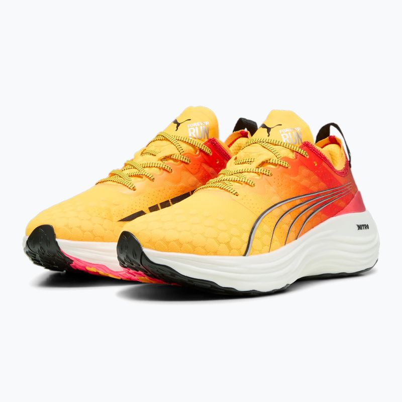 Scarpe da corsa da uomo PUMA ForeverRun Nitro Fade sun stream/sunset glow/puma bianco 8