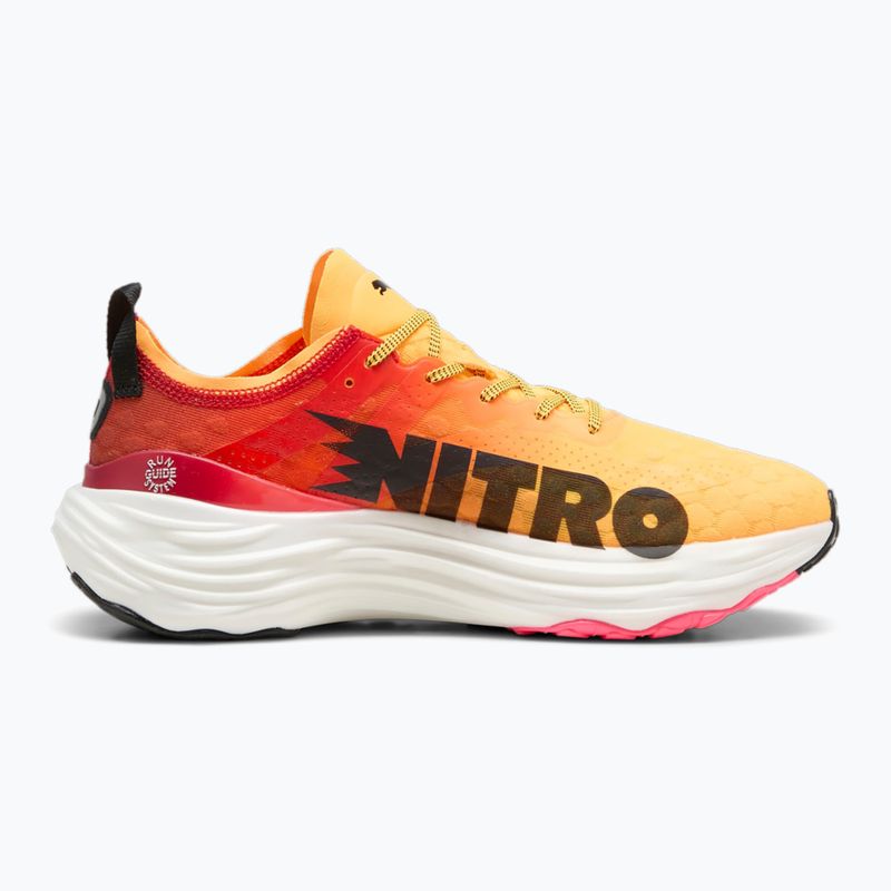 Scarpe da corsa da uomo PUMA ForeverRun Nitro Fade sun stream/sunset glow/puma bianco 10