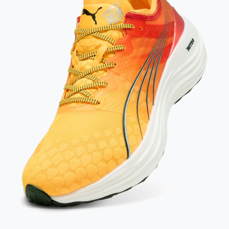 Scarpe da corsa da uomo PUMA ForeverRun Nitro Fade sun stream/sunset glow/puma bianco 12