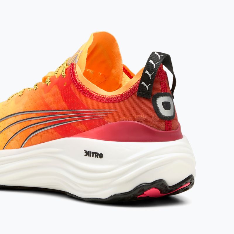 Scarpe da corsa da uomo PUMA ForeverRun Nitro Fade sun stream/sunset glow/puma bianco 13