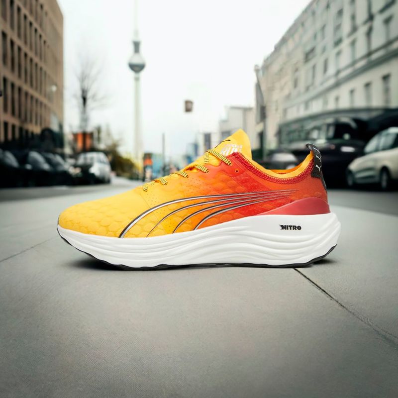 Scarpe da corsa da uomo PUMA ForeverRun Nitro Fade sun stream/sunset glow/puma bianco 14