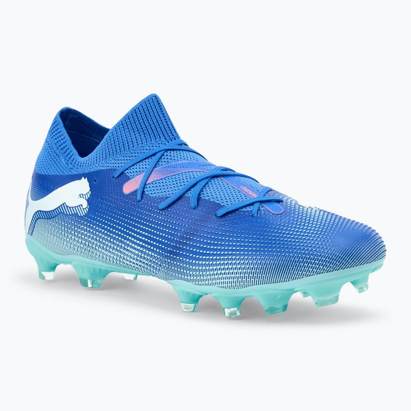 PUMA Future 7 Play It scarpe da calcio hyperlink blu/menta/puma bianco