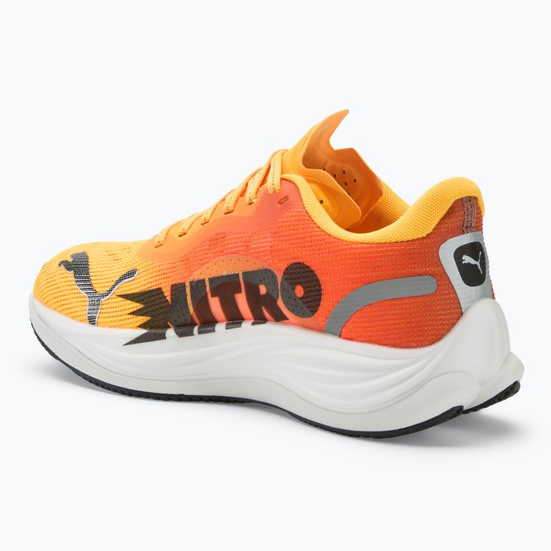 Scarpe da corsa da donna PUMA Velocity Nitro 3 Fade sun stream/sunset glow/bianco 3