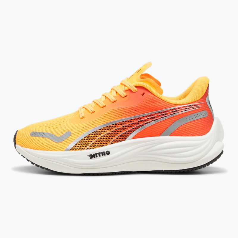 Scarpe da corsa da donna PUMA Velocity Nitro 3 Fade sun stream/sunset glow/bianco 10