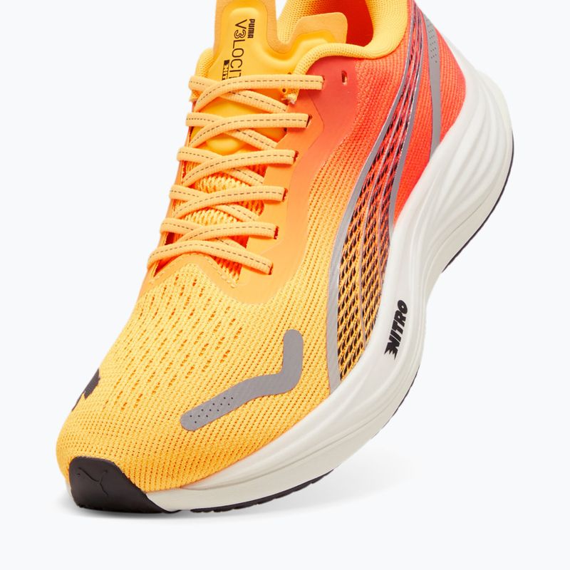 Scarpe da corsa da uomo PUMA Velocity Nitro 3 Fade sun stream/sunset glow/bianco 12